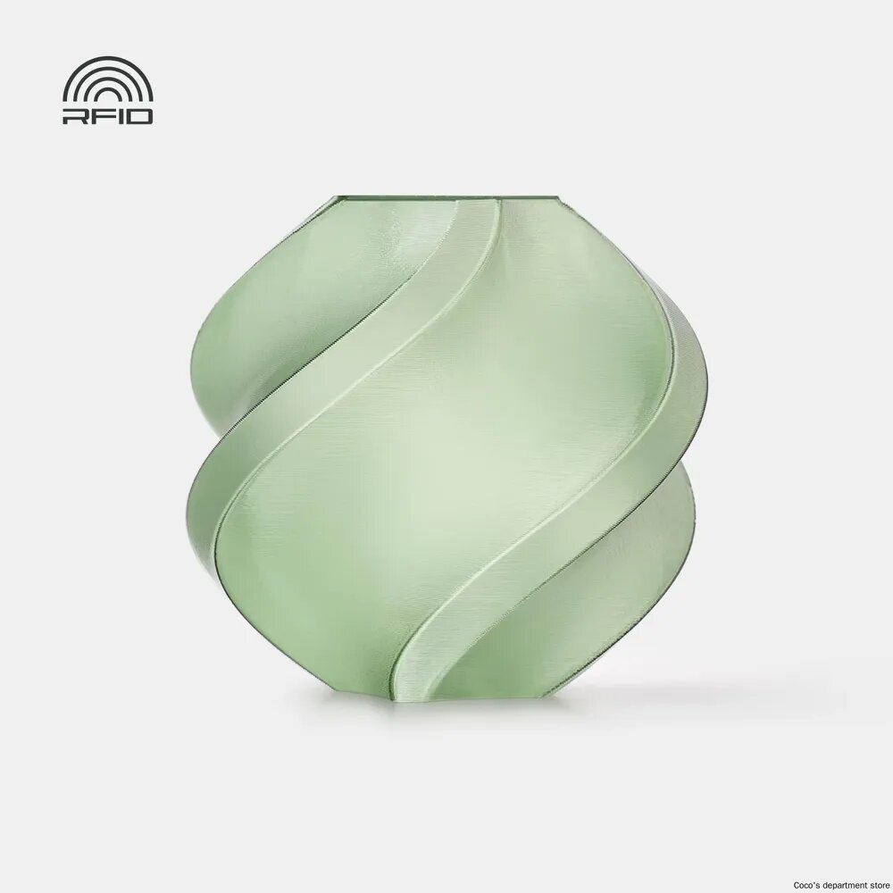 Филамент PETG TRANSLUCENT Bambu Lab серный Пластик 1 КГ С катушкой для 3Д принтера Olive 32500