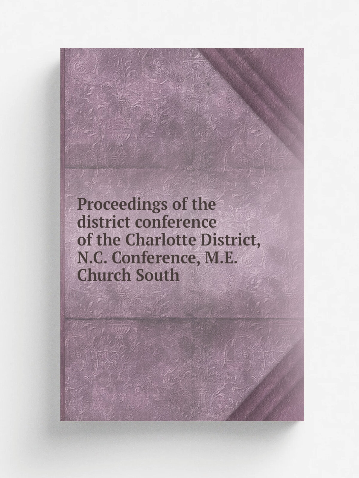 Proceedings of the district conference of the Charlotte District, N.C. Conference, M.E. Church South