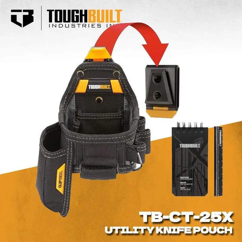 TOUGHBUILT TB-CT-25X Быстросъемный чехол для рулетки и ножа, карандаша, маркера