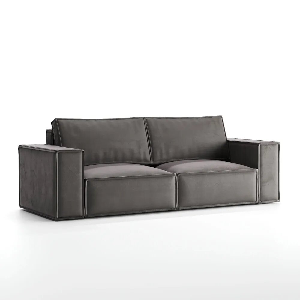 Mebel House Shop Прямой диван Лофт Zara Gray 18 в гостиную; Еврокнижка; 240х85х101 см