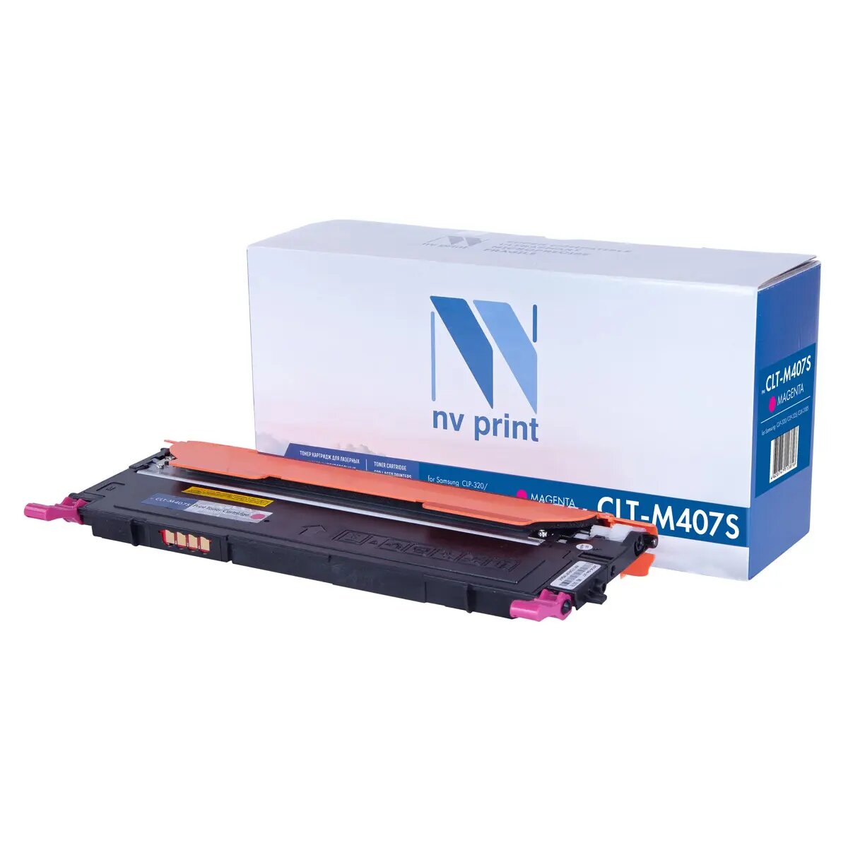 Картридж NV Print совместимый CLT-M407S для Samsung CLP-325/CLX-3185 (пурпурный) {25869}