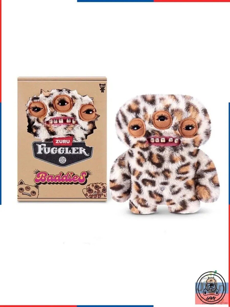 Мягкая игрушка Fuggler Baddies Leopard Monster плюшевый монстр 20 см