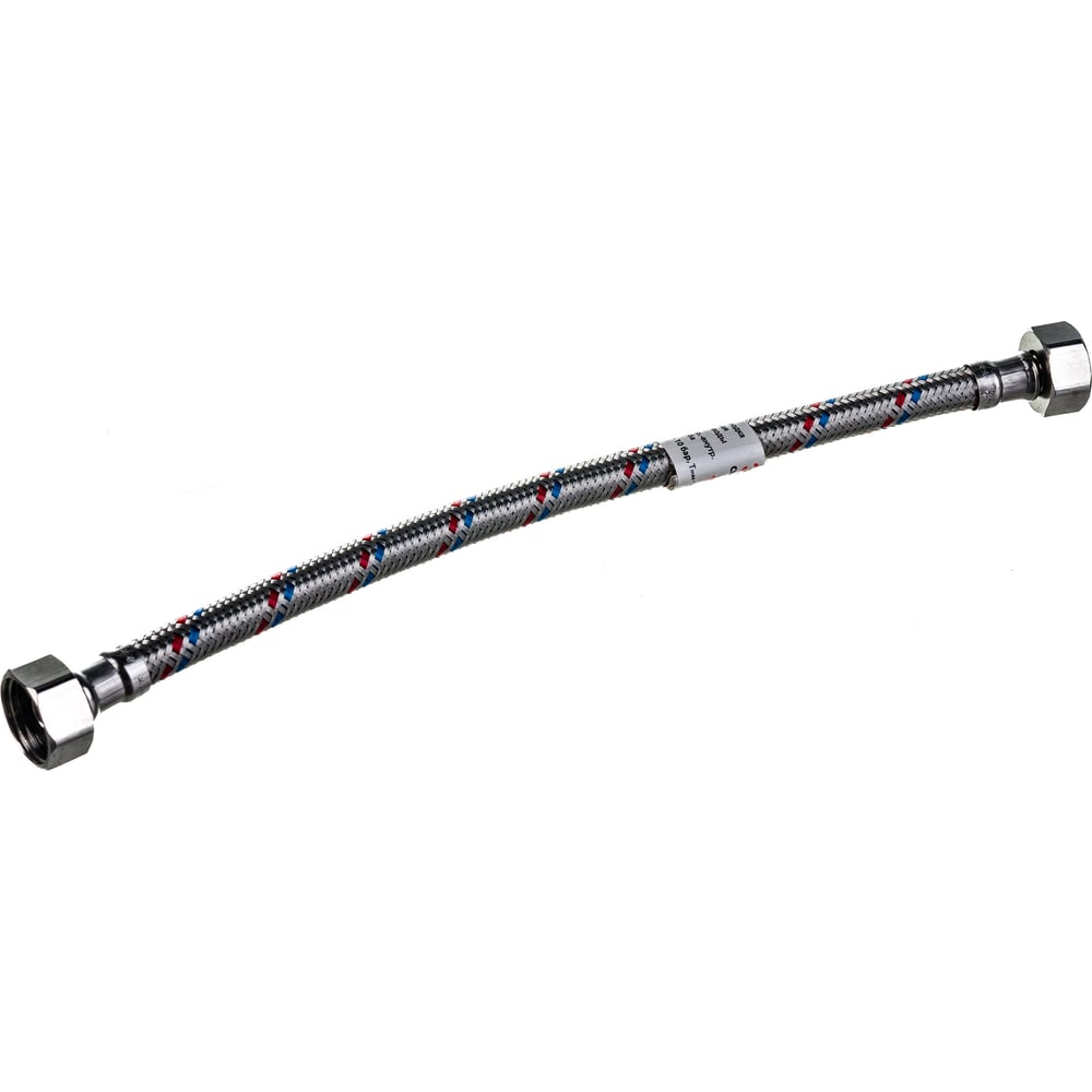 Гибкая подводка для воды (30 см; 1/2"; гайка-гайка) VALTEC VTf.001. IS.0404030