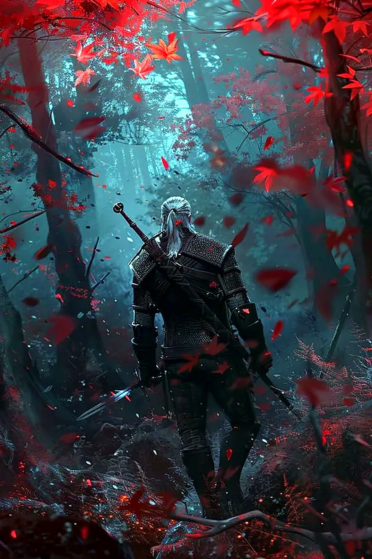 Картина По Номерам Для Взрослых Начинающих, Цветной Холст, /The Witcher /40x50см, Без рамки