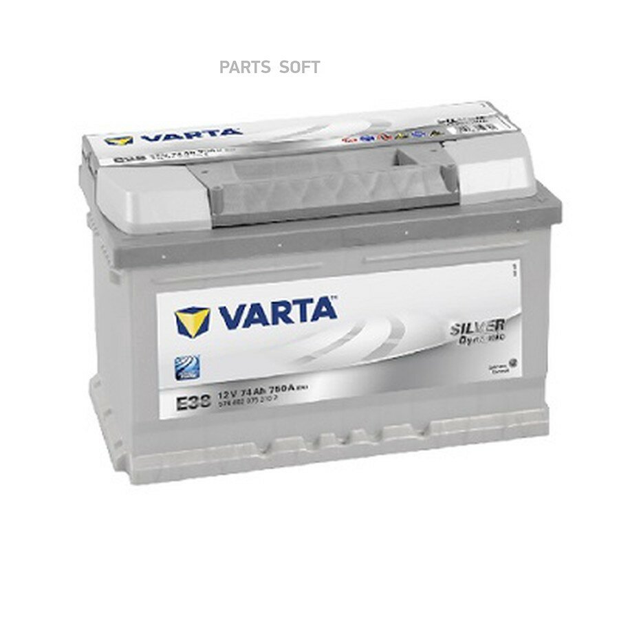 Аккумуляторная батарея Silver Dynamic [12V 74Ah 750A B13] от официального дистрибьютора, VARTA, артикул 574402075