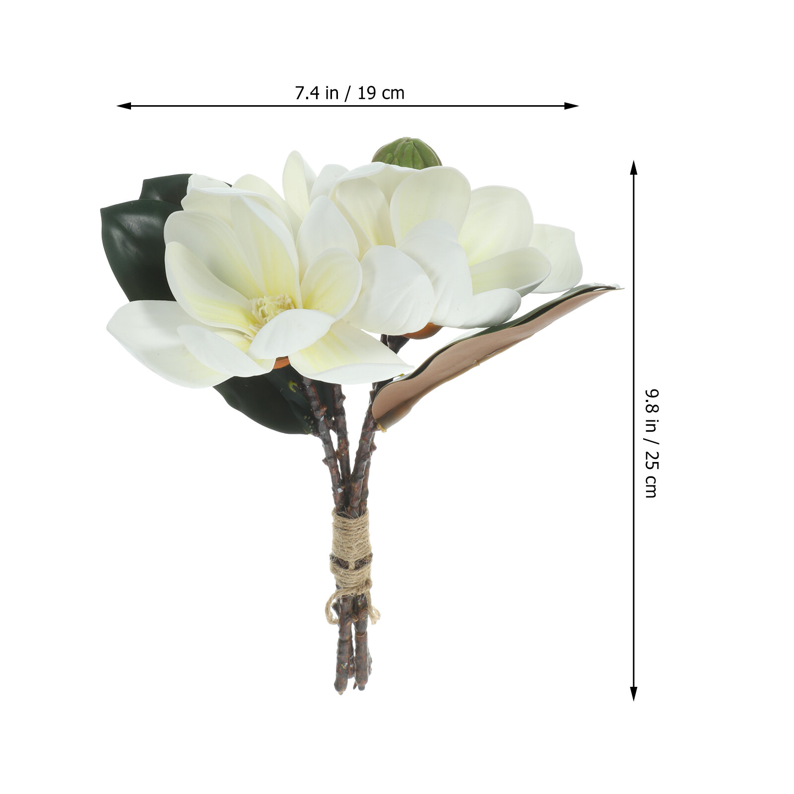 2 Штуки Искусственные Цветы Магнолии Для Украшения 25.00X19.00X19.00CM