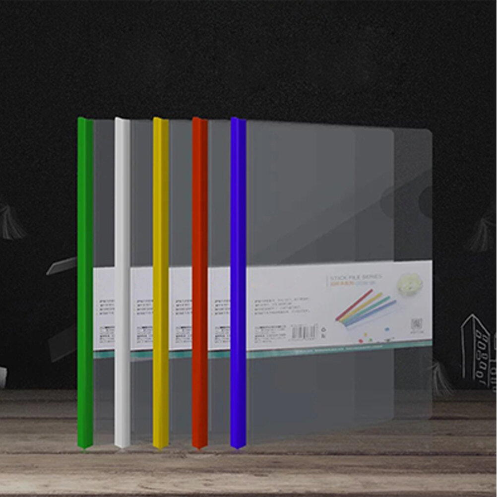 Папка Для Документов A4 С Прозрачным Зажимом 10 Штук Синий 31.00X22.00X0.80Cm