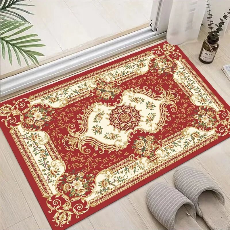 MINISO красный антискользящий ковёр из флиса 40x60cm16x24in, 2509202391