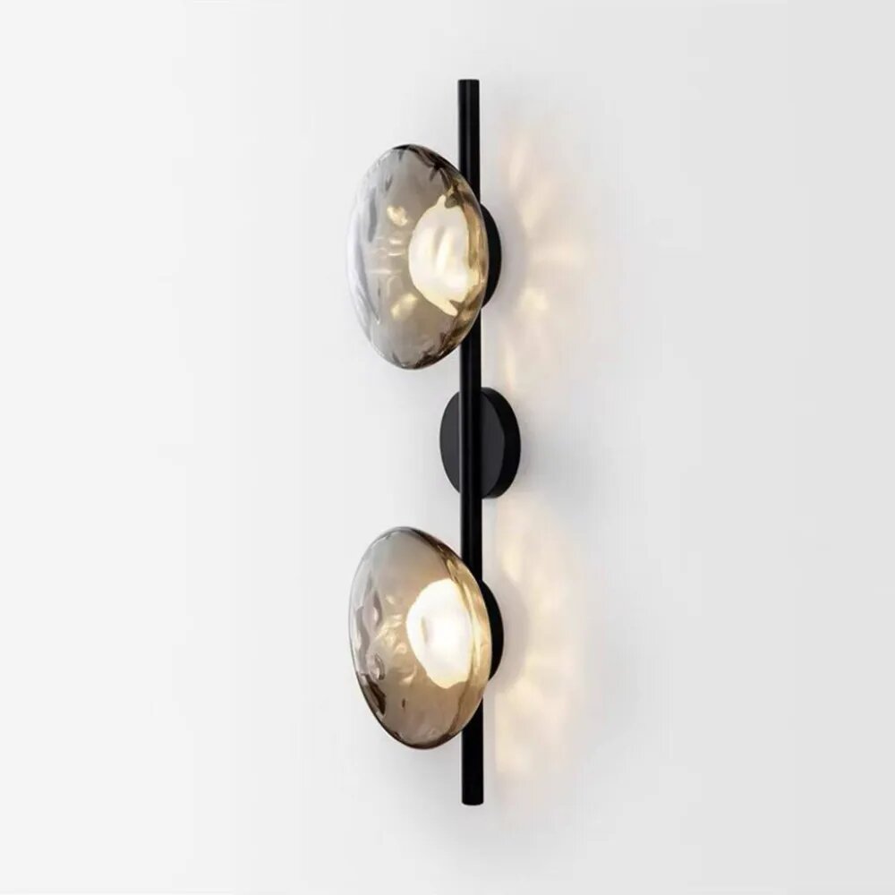 Настенный светильник LED, 2 лампы, ручная работа, теплый белый свет, 5 кв. м.