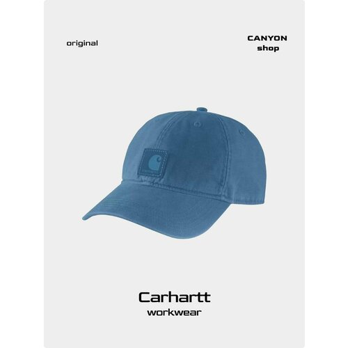 фото Бейсболка carhartt повседневный для мужчин, размер one size, синий
