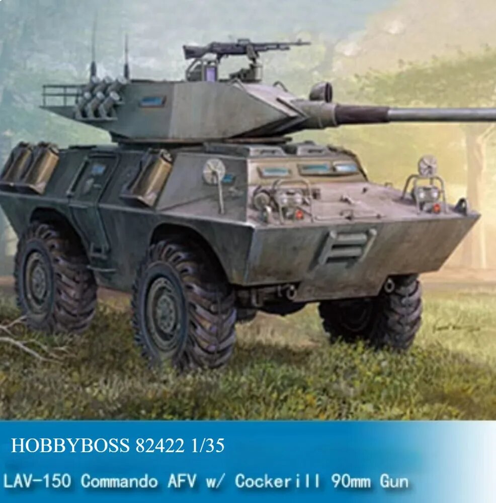 HOBBYBOSS 82422 1/35 Армия США LAV-150 ББМ Commando с 90-мм пушкой сборная модель танка