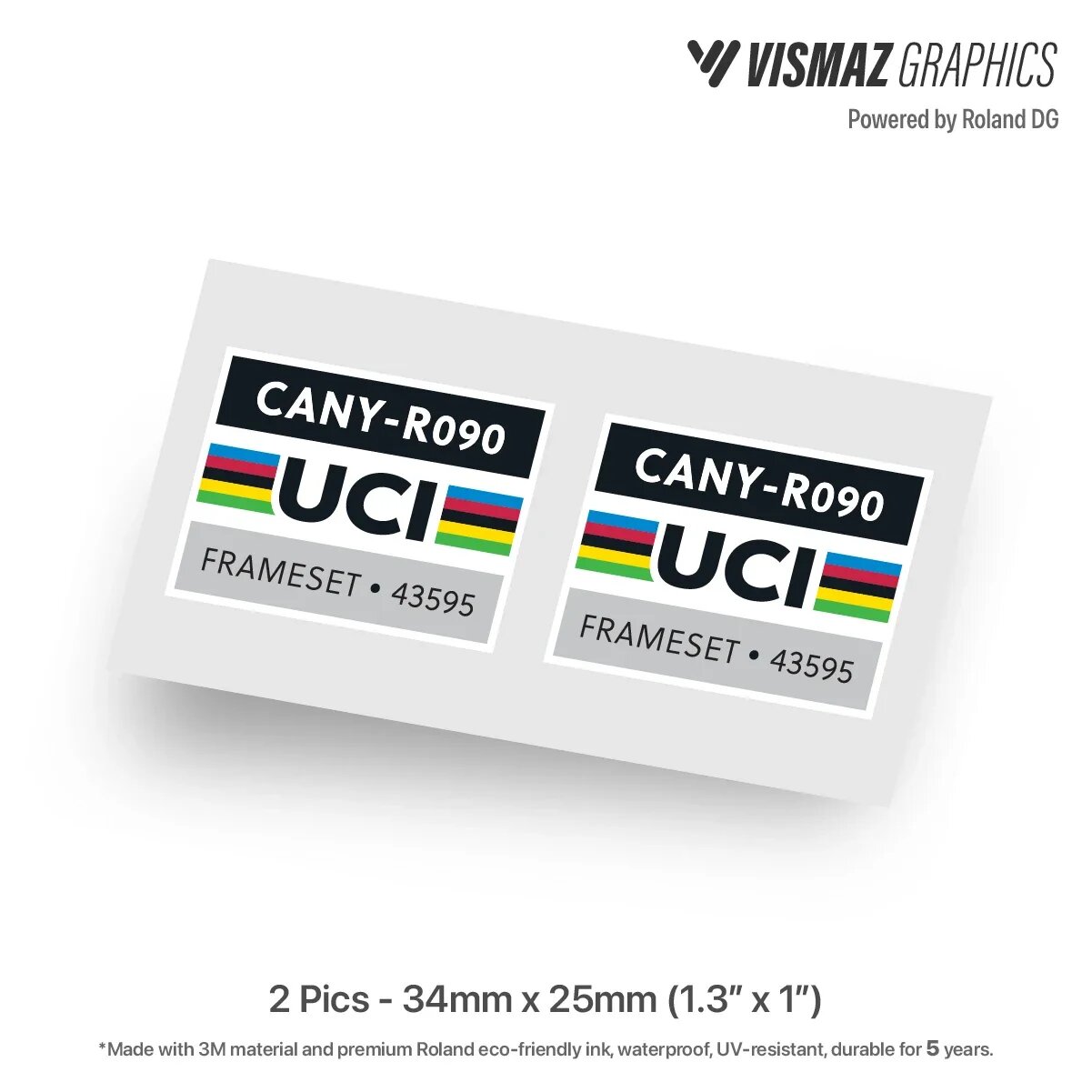 Визмаз наклейка на раму велосипеда 2Pcs CANY-R090