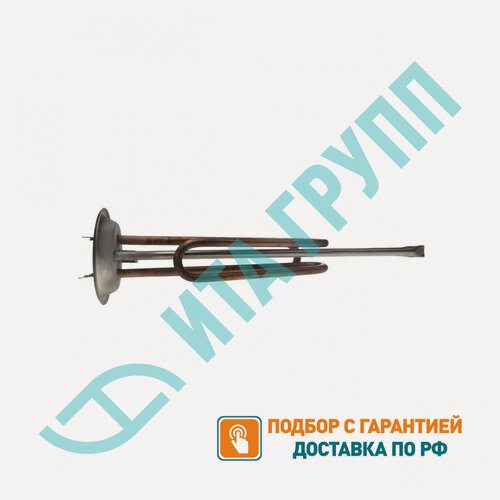 Изображение товара ТЭН 2500Вт (1000Вт/1500Вт) RF для водонагревателя Thermex ISP, IRP, SPR, SPRINT, Garanterm, под анод М6, фланец 92мм, 20942