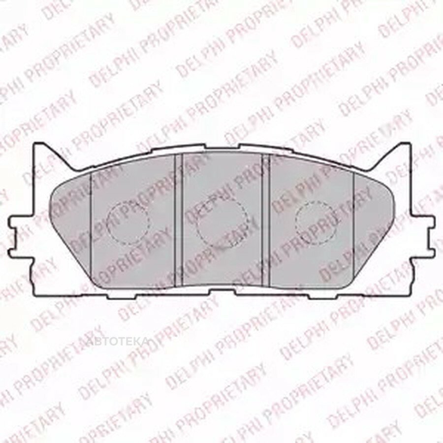 Колодки тормозные DELPHI LP2169