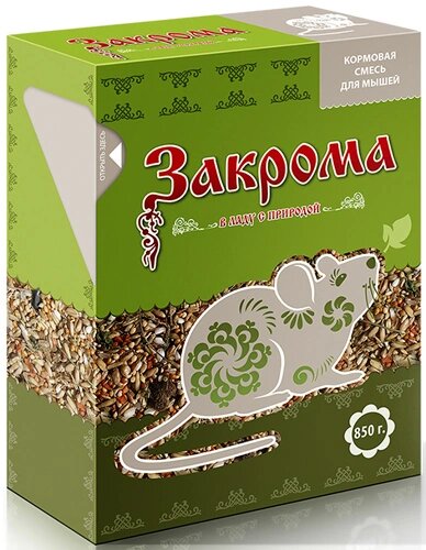 Корм сухой Закрома кормовая смесь для мышей, коробка 850г
