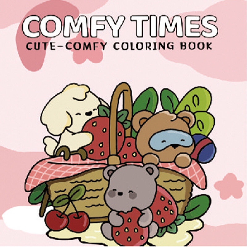 SpookyCutie Monster Series Книга для раскрашивания Фруктовые животные - Обучающее занятие для детей