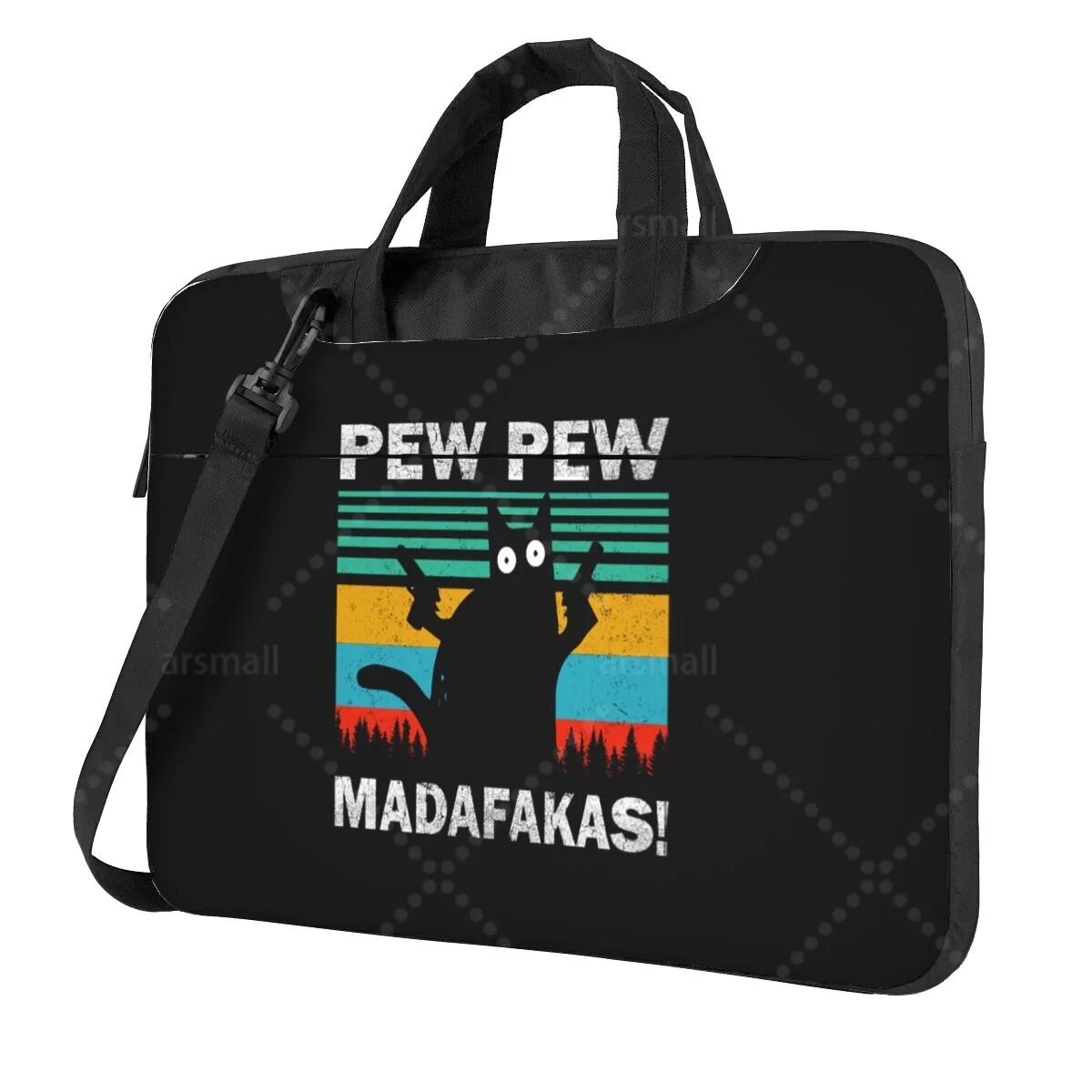 Сумка для ноутбука Pew Pew Madafakas Cat 14 inch, 3