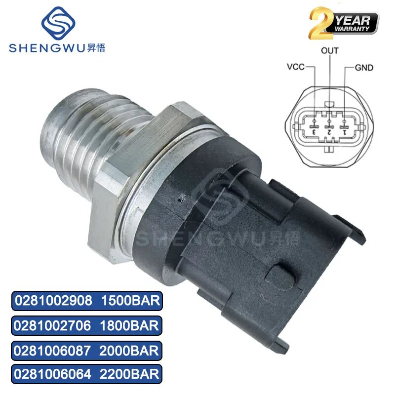 Датчик давления топлива Common Rail 0281002907 0281002706 0281002937 0281002908 0281006087 0281006064