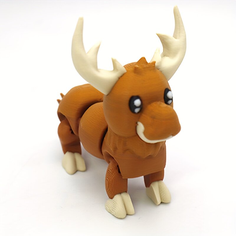 Декоративная многоцветная пластиковая фигурка оленя (3D-печать) для дома, офиса и автомобиля, праздничный интерьерный и уличный декор