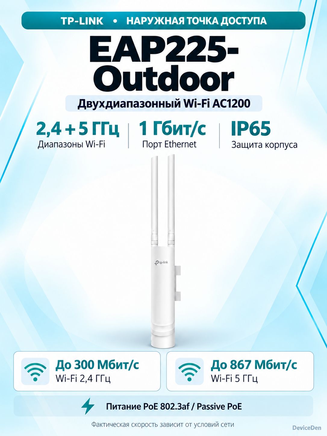 TP-Link EAP225-Outdoor Wi-Fi точка доступа