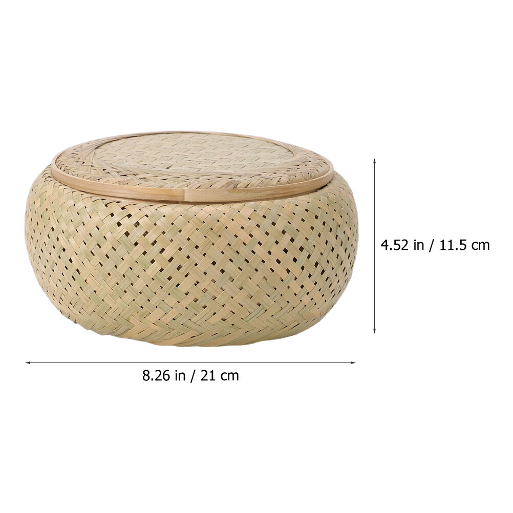 BамбуковыЙ СтоЛоеВыЙ ЩеткаГоPaзМера 21x21cm ДЛя ХраниLiЯ Чая И ПродукToB