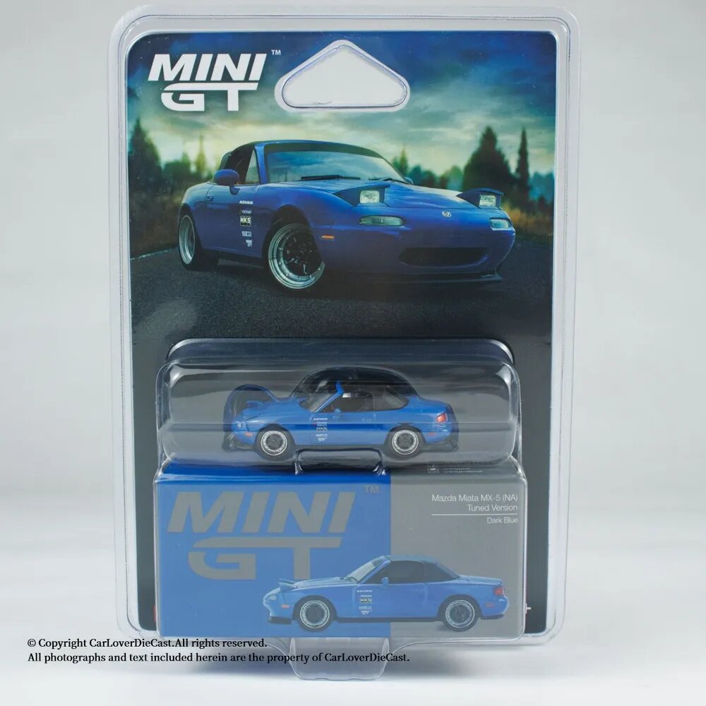 Машинка MINI GT MODEL 1:64 Mazda MX-5 NA BLUE Blister Packaging Die-cast Alloy Model Collection Toy Children Gifts MG#1069-BL