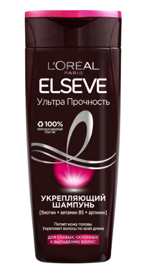 Loreal Elseve Ультра Прочность Укрепляющий шампунь для слабых, склонных к выпадению волос 400 мл.