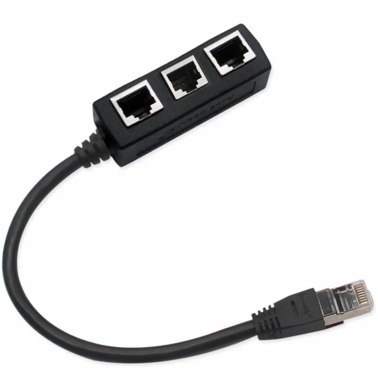 Разветвитель RJ45 с 1 портом "папа" на 2/3 порта "мама", кабель-адаптер RJ45, сетевой удлинитель Ethernet LAN, разъем RJ45, концентратор RJ45