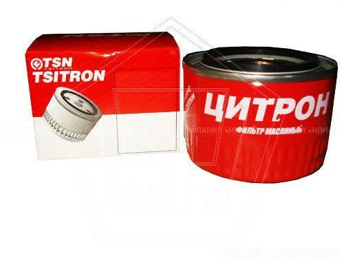 Фильтр масляный ваз 2105-08, 2110-12, 2123, 1118 красный "tsn" (9.2.7) (2108-1012005)