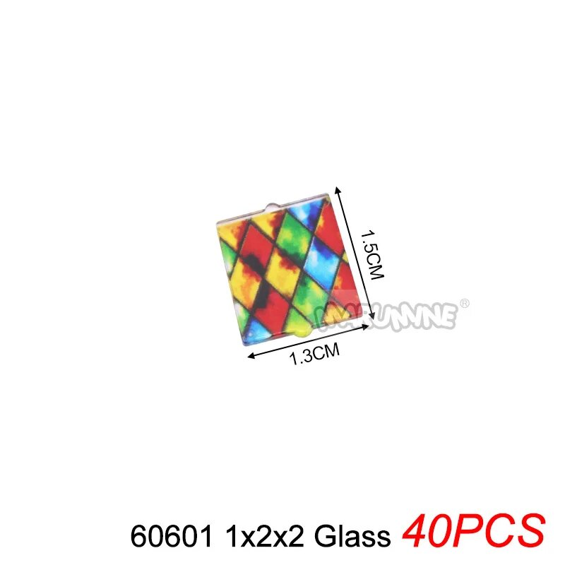Конструктор Marumine MOC детали дома окна двери 60601 Print Glass 1