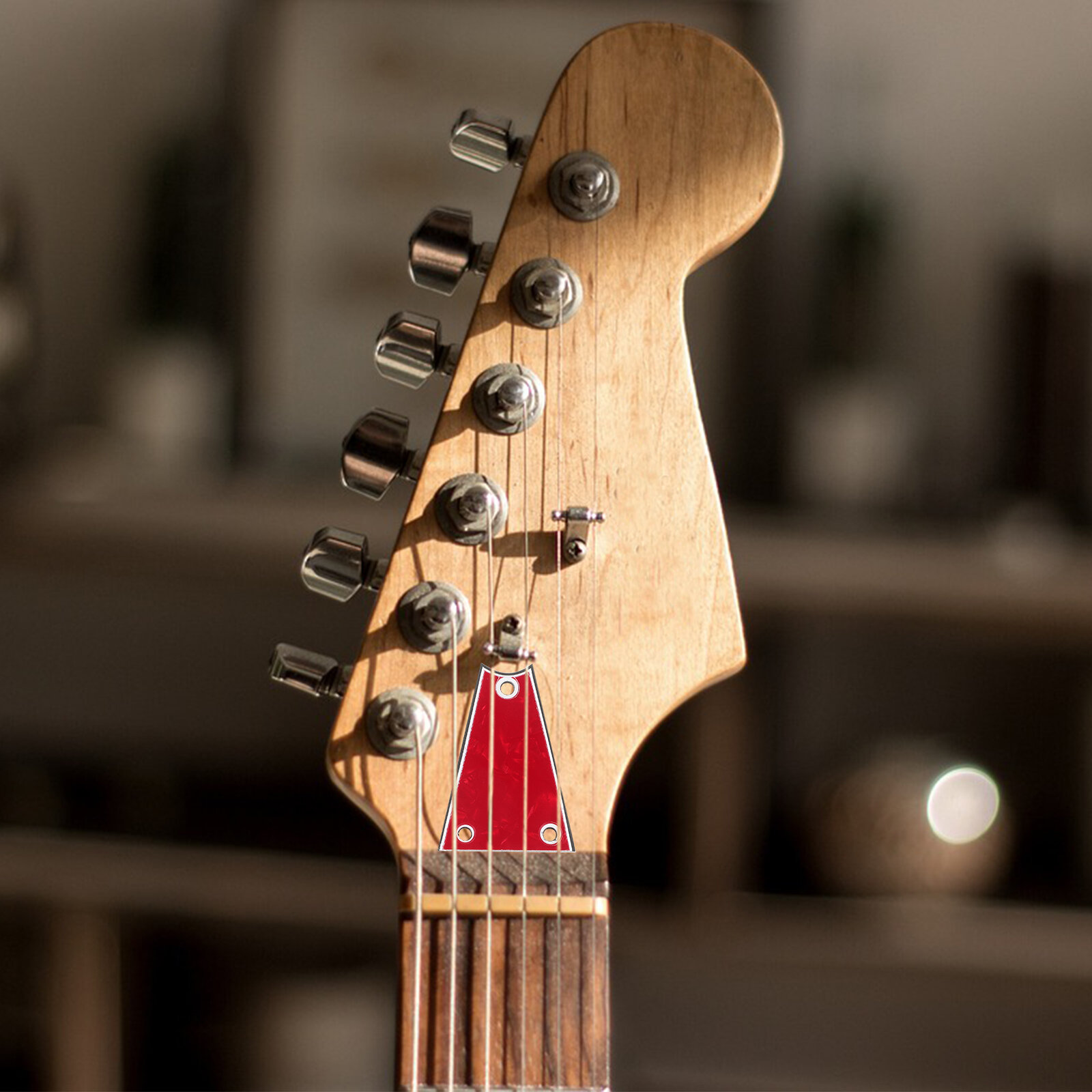 Крышка Для Грифа Гитары 3 Слоя Треугольная Пластиковая Крышка Truss Rod Для Электрогитары Размер 4.00X2.80X0.20Cm