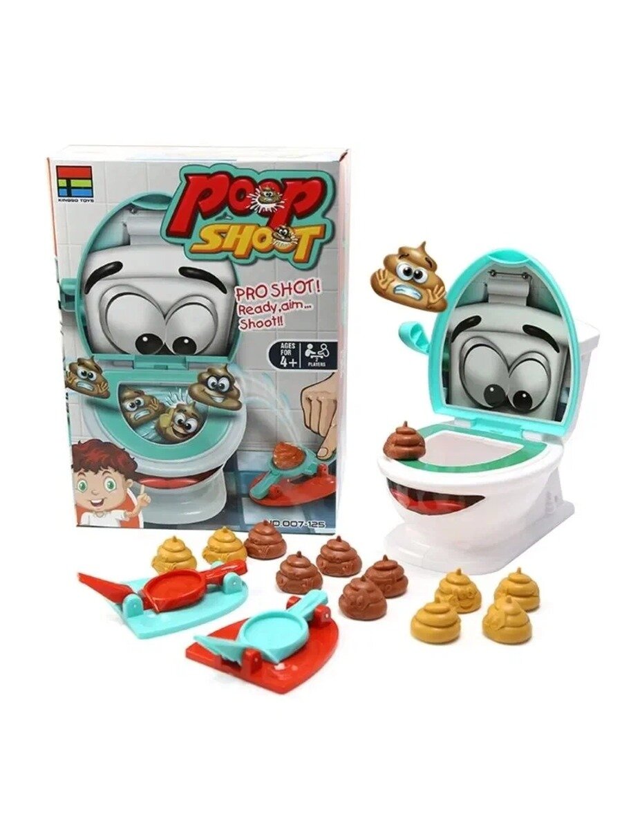 1 коробка хитрых туалетных игр catapult poop toys-туалетные игры
