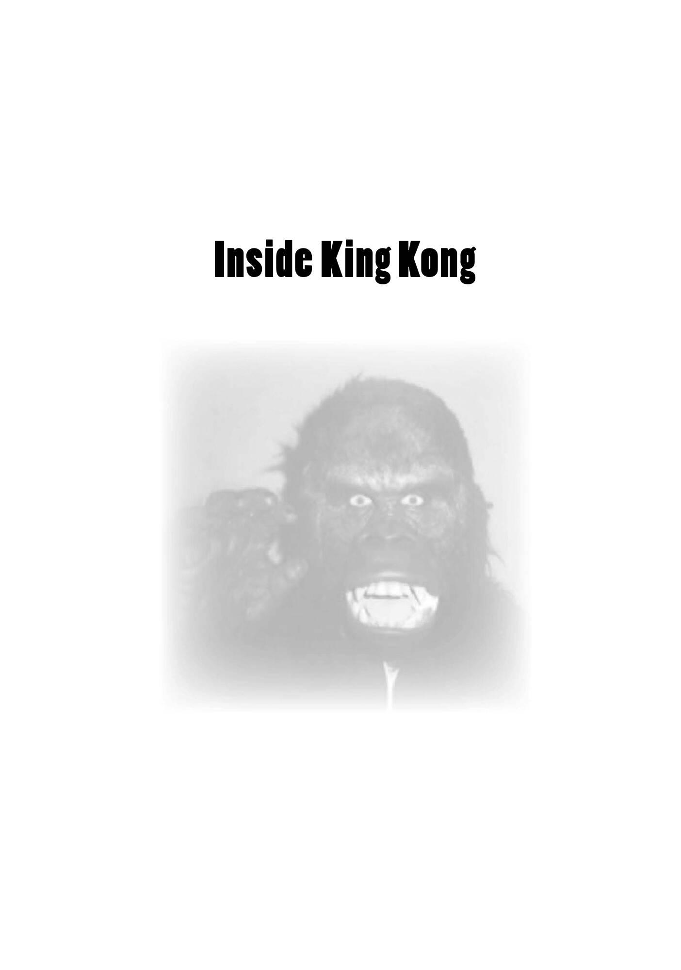 Inside King Kong. A Journal — фото 1