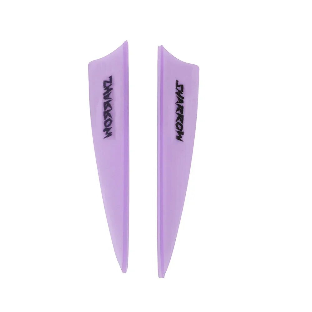 Лопасти для стрел Sharrow, 50 шт, резиновые, 2/3/4 дюйма Фиолетовый, 50pcs-3-Purple