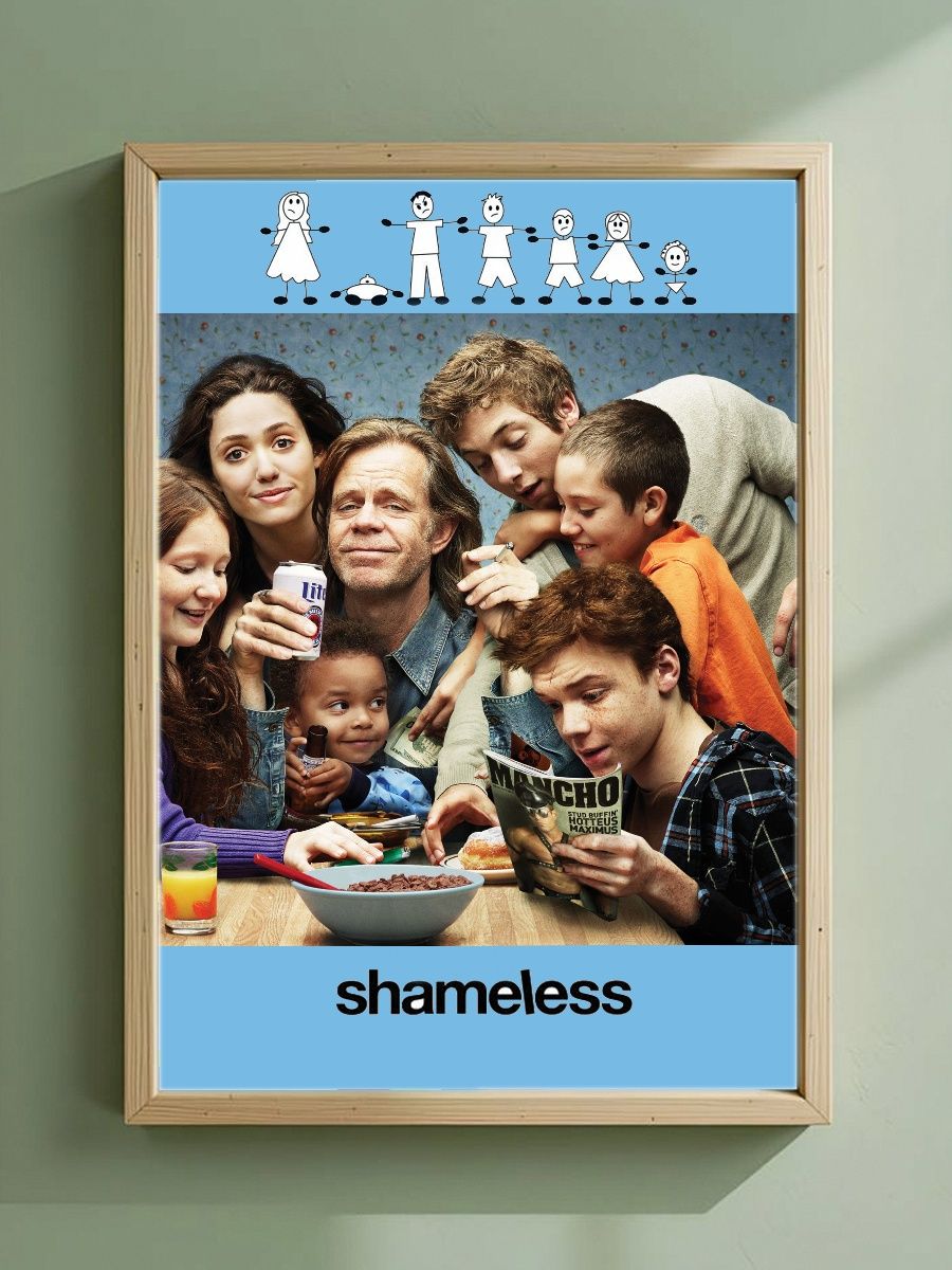 Постер, плакат на стену "Стыдливые / Shameless" 42 см х 29,7 см (А3), Без Рамы
