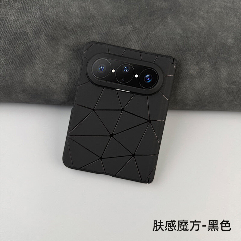 Чехол Huawei Pura X Max мягкий TPU черный черный край магнитный шарнир экран и чехол защита от подглядывания