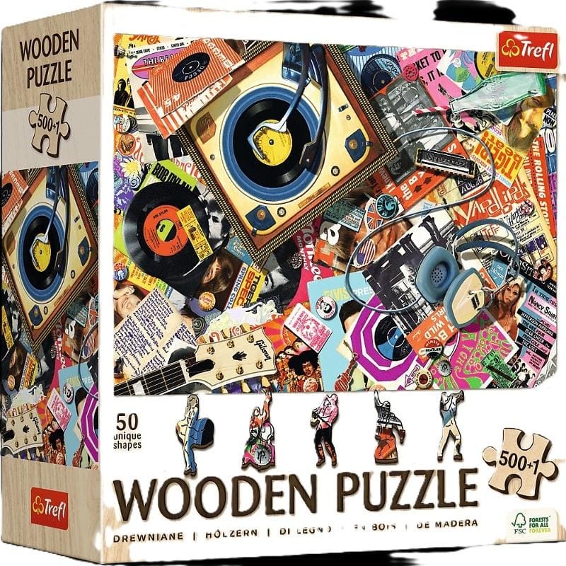 Пазл Trefl "В мире музыки", деревянный, 500+1 элементов