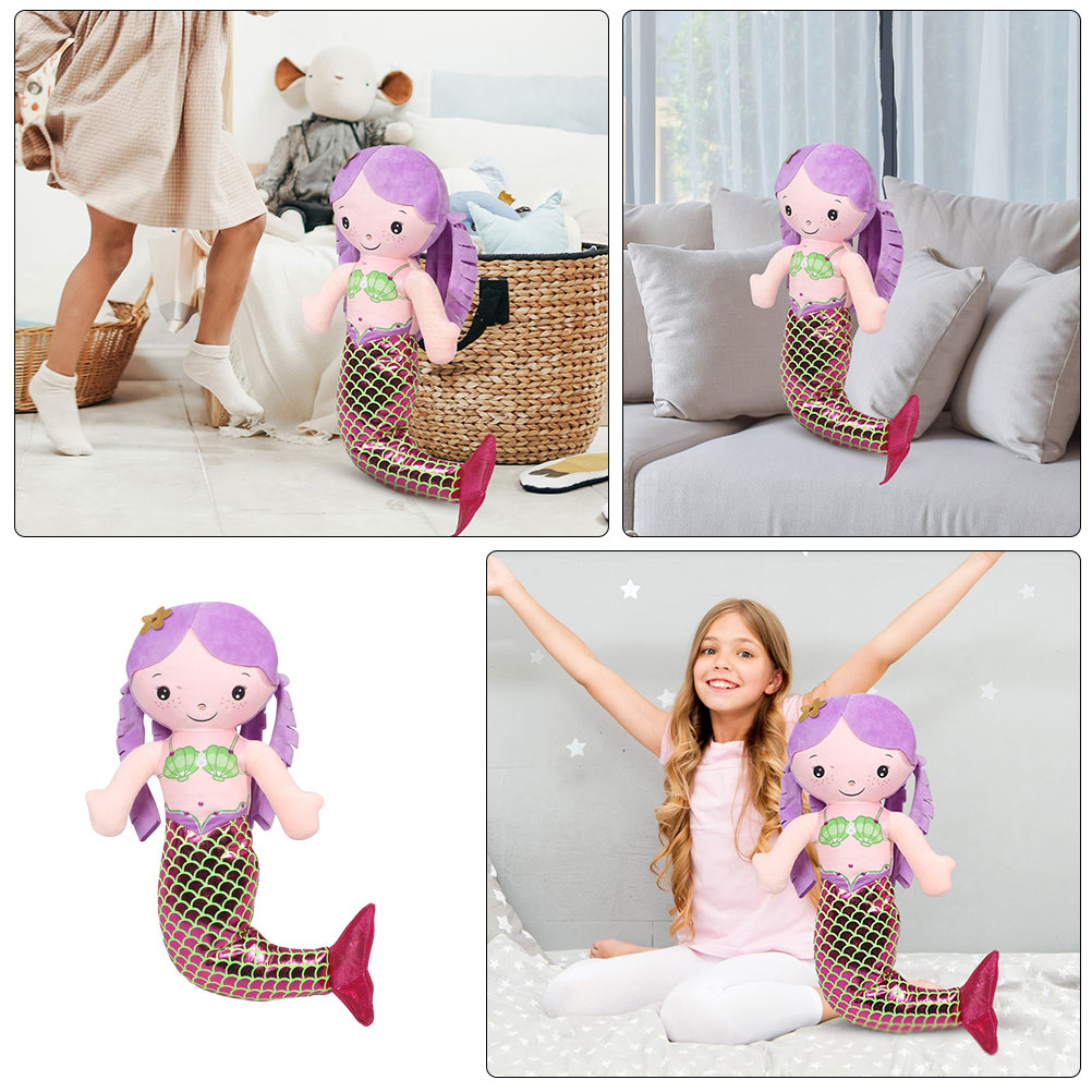 Игрушка В Forme Сиренесы Плюшевая Кукла Для Детей Идеально Подходит Для Сна И Игр 30.00X22.00X8.00Cm Фиолетовый