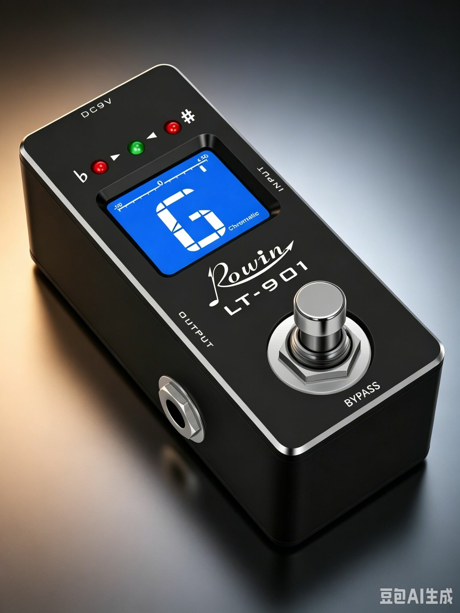 Rowin LT-901 хроматический мини, большой цветной светодиодный дисплей, истинный байпас, высокоточная настройка для электрогитары и бас-гитары, а