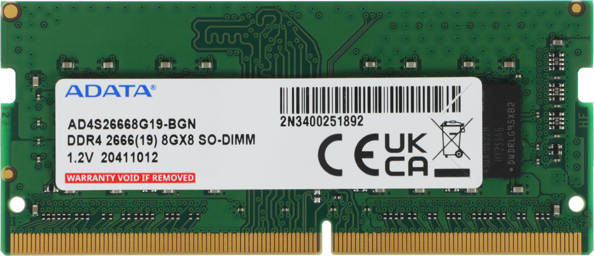 Оперативная память A-Data AD4S26668G19-BGN