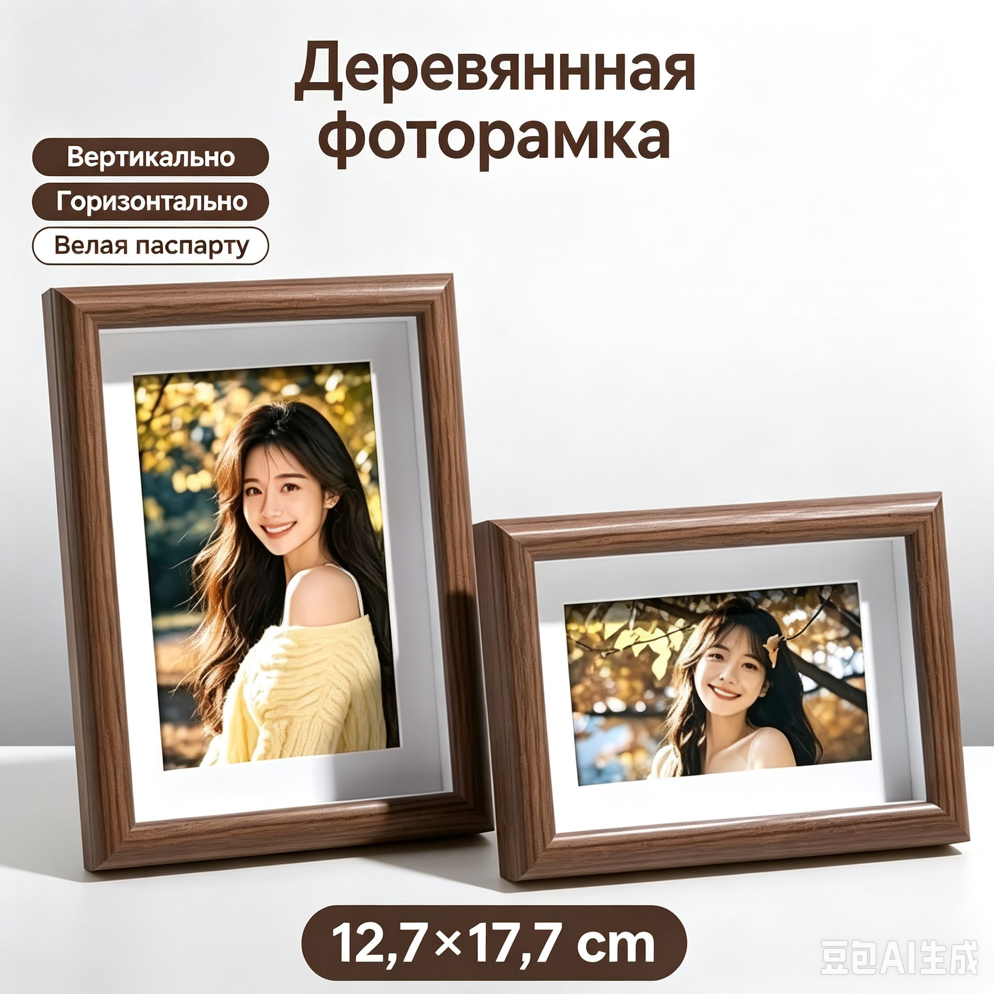Фоторамка, 1 фото, Артикул: 5605523566, Стандартный размер фото: 13x18