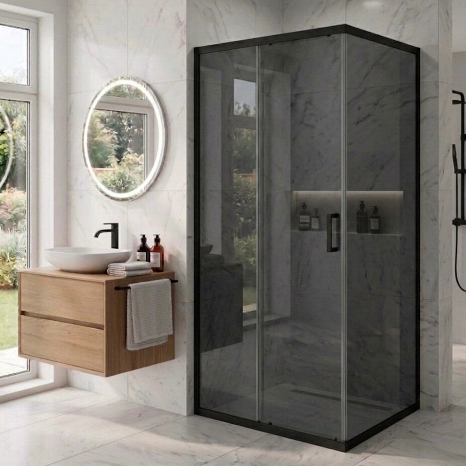 Душевой уголок MaybahGlass 155х85 MGY-2524-6 графит
