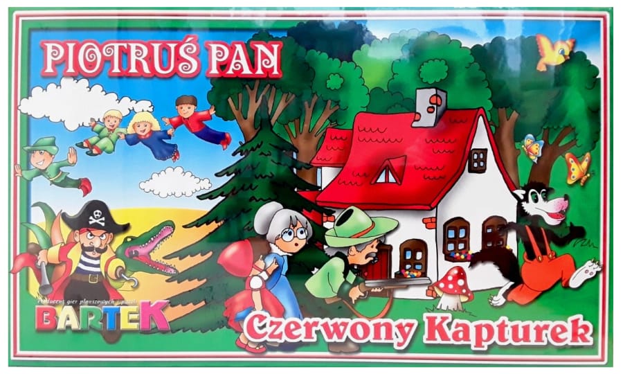 Настольная игра Bartek Красная Шапочка и Питер Пэн , семейная игра 2 в 1 для детей