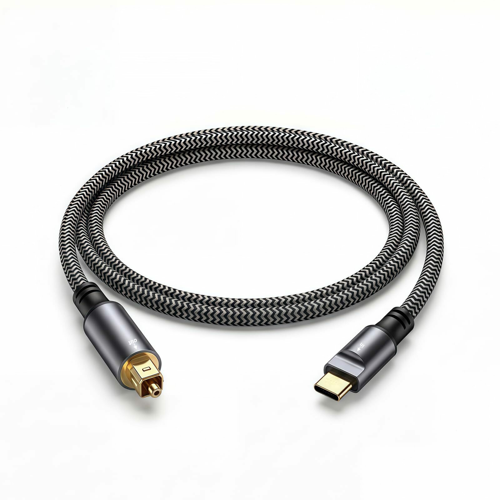 Аудиокабель USB-C на оптический Toslink, цифровой кабель Type-C для ПК и смартфона, для колонки, 3м