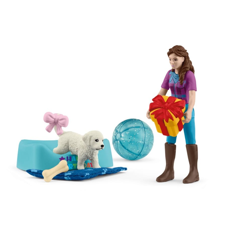 Набор фигурок Schleich Horse Club день рождения с Лизой 42744, разноцветный