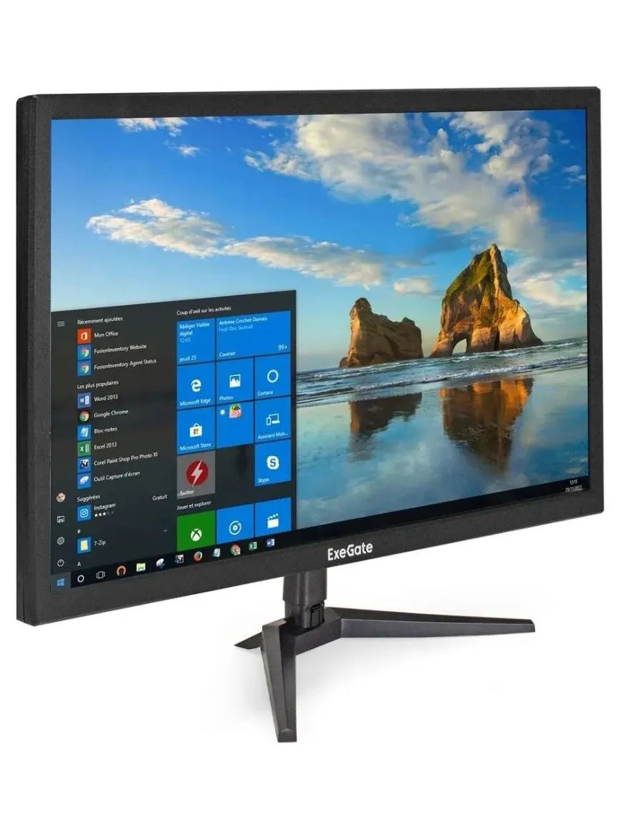 ExeGate 24" Монитор Exegate EB2400A (EX297377RUS), VA, 1920x1080, 75 Гц, черный