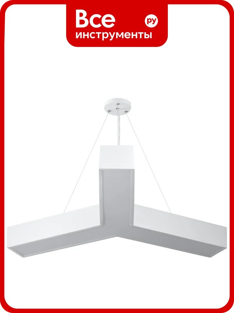 Подвесной светильник LED ЭРА Geometria Igrek SPO143W40K056 56Вт, 4000K 3700Лм, IP40, 900х80, белый, драйвер Б0058888
