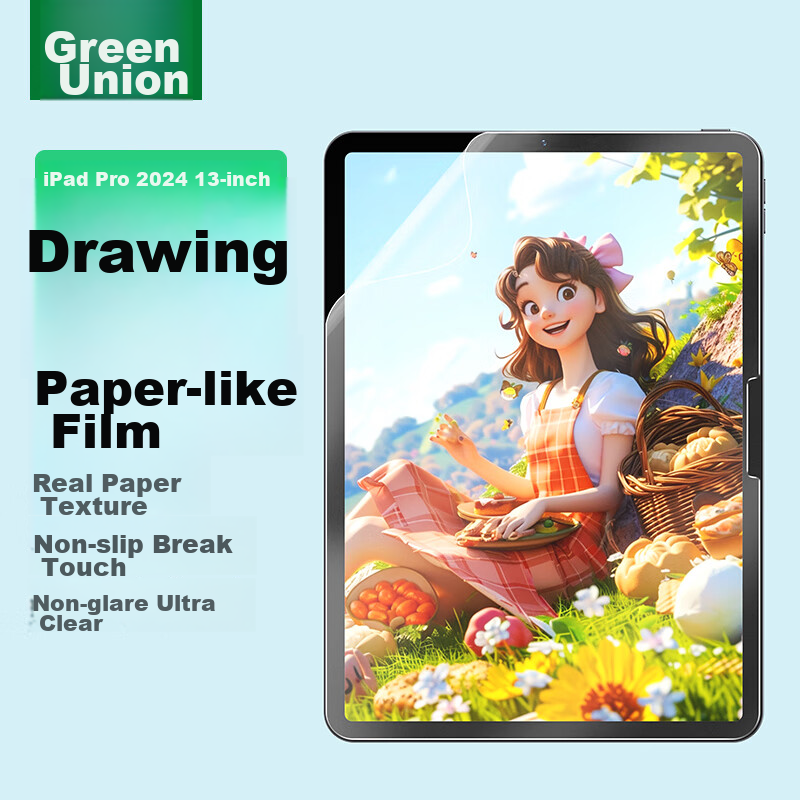 UGREEN для iPad Pro 13 дюймов M5 с бумажной текстурой для рисования с матовым покрытием и защитой от бликов