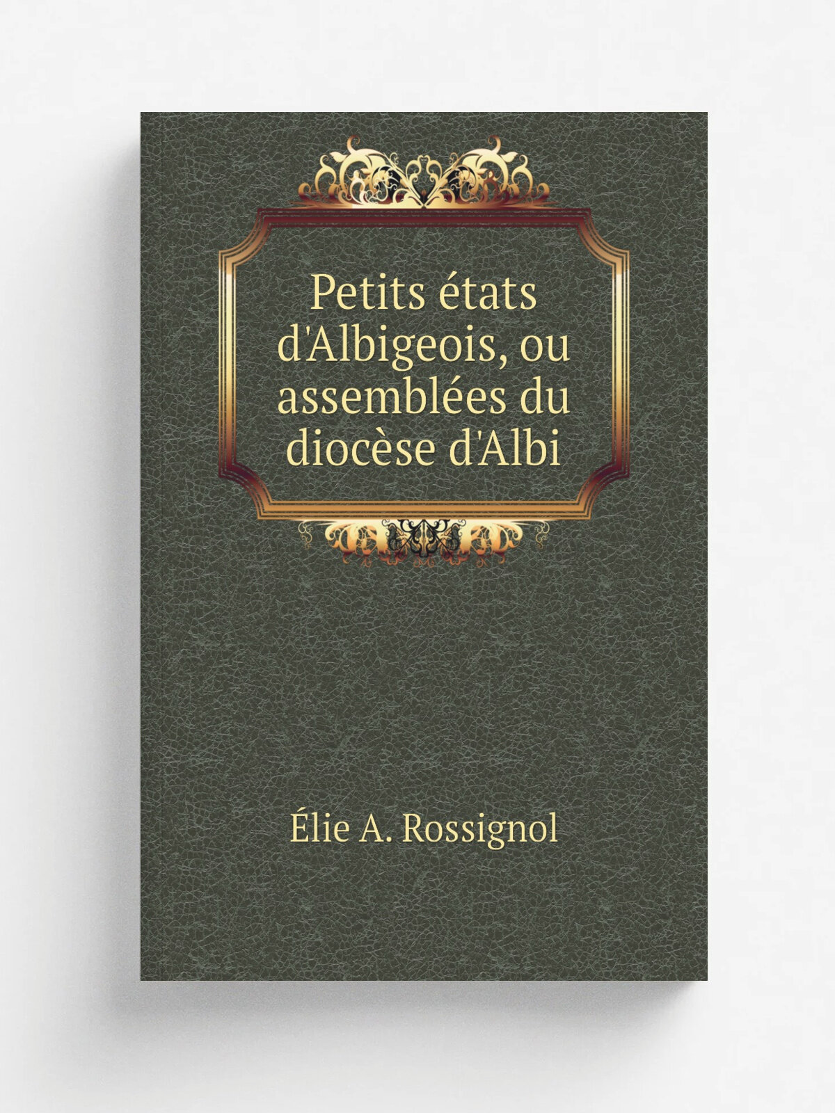 Petits . tats d'Albigeois, ou assembl.es du dioc.se d'Albi | . lie A. Rossignol | 1875 | Репринт