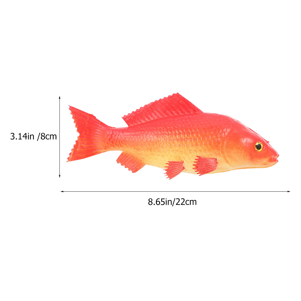 2 Штуки Реалистичная Модель Рыбы Из PU Кожи Прочный И Несминаемый 22X8Cm